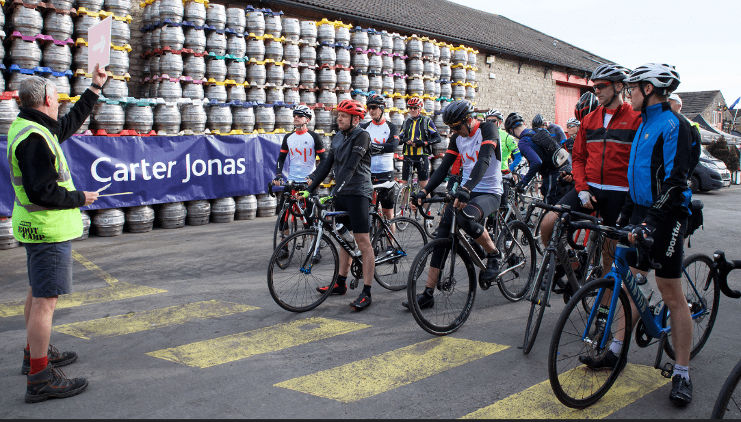 Business community charity ride smashes target